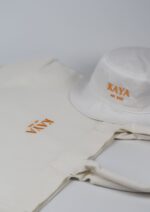 Kaya Bucket Hat white- orange - Image 2