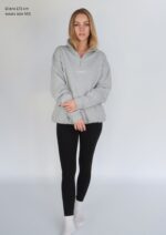 Kaya Halfzip Sweater grey – Bild 3